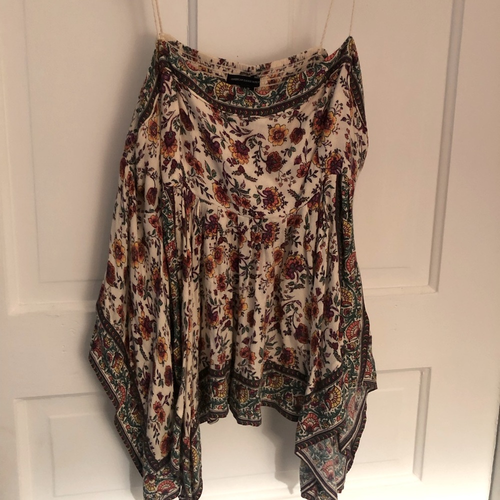 American Eagle Strap Detail Handkerchief tank